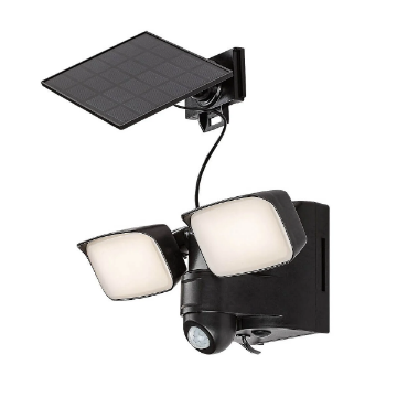 Lampa solara Rabalux Leszno Black 10W 4000k 800lm senzor miscare 77091