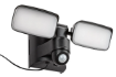 Lampa solara Rabalux Leszno Black 10W 4000k 800lm senzor miscare 77091