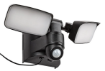 Lampa solara Rabalux Leszno Black 10W 4000k 800lm senzor miscare 77091