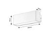 Aplica LED exterior Rabalux Mataro White 10W 4000k 970lm IP54 77076
