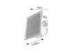 Lampa solara Rabalux Emmen Black 0.5W 3000-6000k 50lm senzor miscare 77034
