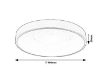 Plafoniera LED Rabalux Octav 2 Silver 24W 4000k 1200lm 71135