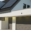 Aplica LED exterior Rabalux Odiel Black senzor 12W 3000k 850lm IP44 77058