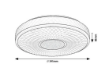 Plafoniera LED Rabalux Sedona 2 Black-White 24W 4000k 1680lm 71137