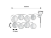 Ghirlanda solara Rabalux Titu 8 lights 0.48W 4lm 3000k 77048