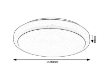 Plafoniera LED Rabalux Trevor 2 White 12W 3000k 960lm 29.5cm 71181