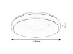 Plafoniera LED Rabalux Trevor 2 White 18W 3000k 1350lm 33.5cm 71182