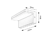 Aplica LED exterior Rabalux Zaragoza Black 10W 4000k 560lm IP54 77092