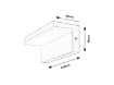 Aplica LED exterior Rabalux Zaragoza White 10W 4000k 780lm IP54 77093