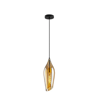 Pendul living Rabalux Bellini Black-Amber 60W E27 72201