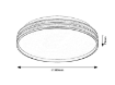 Plafoniera LED Rabalux Gandor Black-Gold 24W 3000-6500K 1850lm IP20 71141