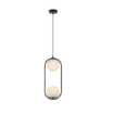 Pendul dormitor Rabalux Ghita Black-White 2x20W E27 72029