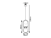 Pendul dormitor Rabalux Ghita Black-White 2x20W E27 72029