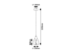 Pendul living Rabalux Ilmari Black-Smoke 15W E27 72181