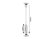 Pendul living Rabalux Kalevi Black-Clear GU10 50W IP20 72047