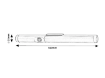 Aplica LED Rabalux Rakar Silver-White 3W 4000K 180lm IP20 78031