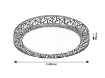 Plafoniera LED Rabalux Nilin Black-White 48W 3000-6500k 3400lm IP20 71140