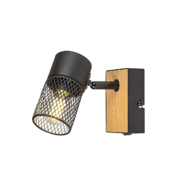 Aplica Rabalux Metta Black-Oak Wood E14 40W IP20 71151