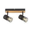 Plafoniera Rabalux Metta Black-Oak Wood 2x40W E14 IP20 71152