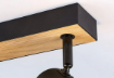 Plafoniera Rabalux Metta Black-Oak Wood 2x40W E14 IP20 71152