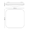 Plafoniera LED Philips Moire 17W 1700lm sintetic alb IP20