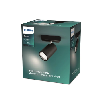 Spot aplicat Philips Kosipo Black GU10 5.5W
