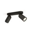 Plafoniera living Philips Pongee Black GU10 2x11W IP20