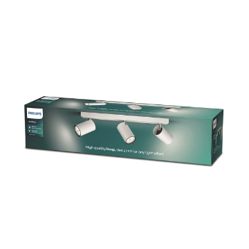 Plafoniera Philips Kosipo White GU10 3x5.5W IP20
