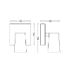 Spot aplicat Philips Paisley White GU10 5.5W IP20