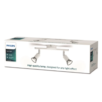 Plafoniera Philips Limbali White GU10 2x50W IP20