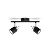 Plafoniera Philips Meranti Black GU10 2x35W IP20