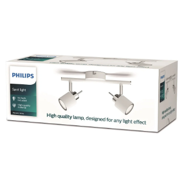 Plafoniera Philips Meranti White GU10 2x35W IP20