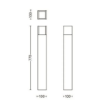 Stalp LED exterior Philips Arbour Anthracite 3.8W 800lm 3000k IP44