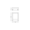 Aplica LED exterior Philips Arbour Anthracite 3.8W 3000k 800lm IP44