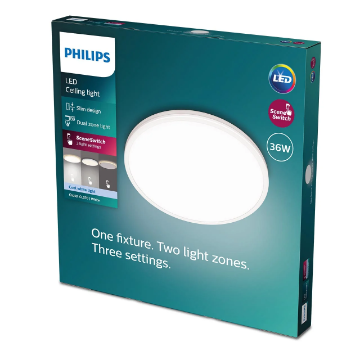 Plafoniera LED Philips Ozziet 36W 4000k 4100lm plastic alb IP20