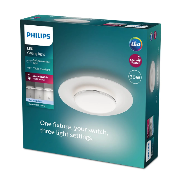 Plafoniera LED Philips Garnet 30W 4000k 3400lm plastic alb IP20