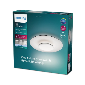 Plafoniera LED Philips Garnet 40W 4000k 4200lm plastic alb IP20