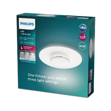 Plafoniera LED Philips Garnet 40W 4000k 4400lm plastic alb IP20