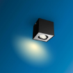 Spot LED Philips Box aplicat 4.5W 2700k 500lm metal negru IP20