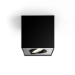 Spot LED Philips Box aplicat 4.5W 2700k 500lm metal negru IP20