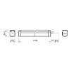 Corp LED Philips Projectline Waterproof Grey-White 54W 4000k 5400lm IP65