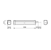 Corp LED Philips Projectline Waterproof Grey-White 17W 4000k 1700lm IP65