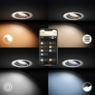 Spot LED incastrat Philips Hue Milliskin White BT 4.2W 400lm White Ambiance