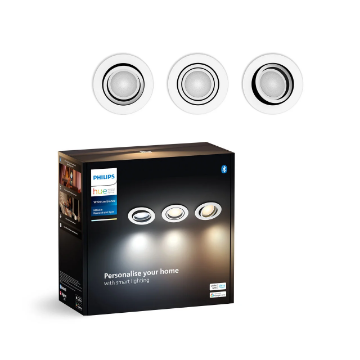 Set spoturi LED Philips Hue Milliskin White BT 3x4.2W 1200lm White Ambiance