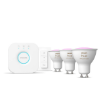 Starter Kit Philips Hue GU10 4.2W 400lm Hue Bridge Dimmer White and Color Ambiance