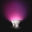 Set 2 becuri LED Philips Hue BT GU10 4.2W 400lm White and Color Ambiance