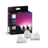 Imagine Philips Hue Set 3 becuri LED inteligente BT 4.2W 400lm GU10 White and Color Ambiance | Compatibil Asistenti Vocali