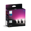 Set 3 becuri LED Philips Hue BT 4.2W 400lm GU10 White and Color Ambiance