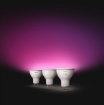 Set 3 becuri LED Philips Hue BT 4.2W 400lm GU10 White and Color Ambiance