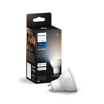 Bec LED Philips Hue BT GU10 4.2W 400lm White Ambiance